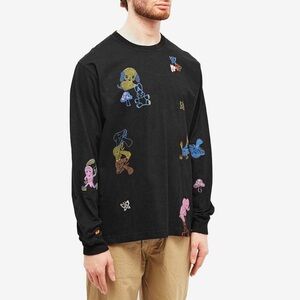 Story mfg. Men's Long Sleeve Scorpio Trip T-Shirt in Washed Black XS